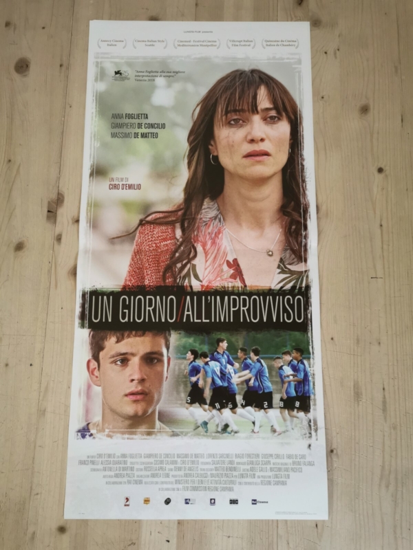 UN GIORNO ALL'IMPROVVISO Locandina Film 33x70 Poster Originale Cinema D'EMILIO