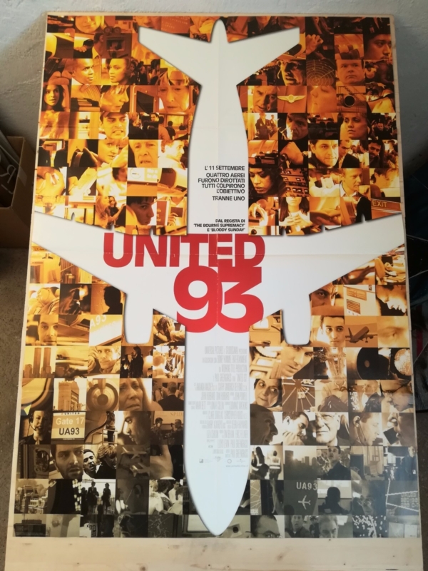 UNITED 93 Manifesto Film 2F Poster Originale Cinema 100x140 Paul Greengrass