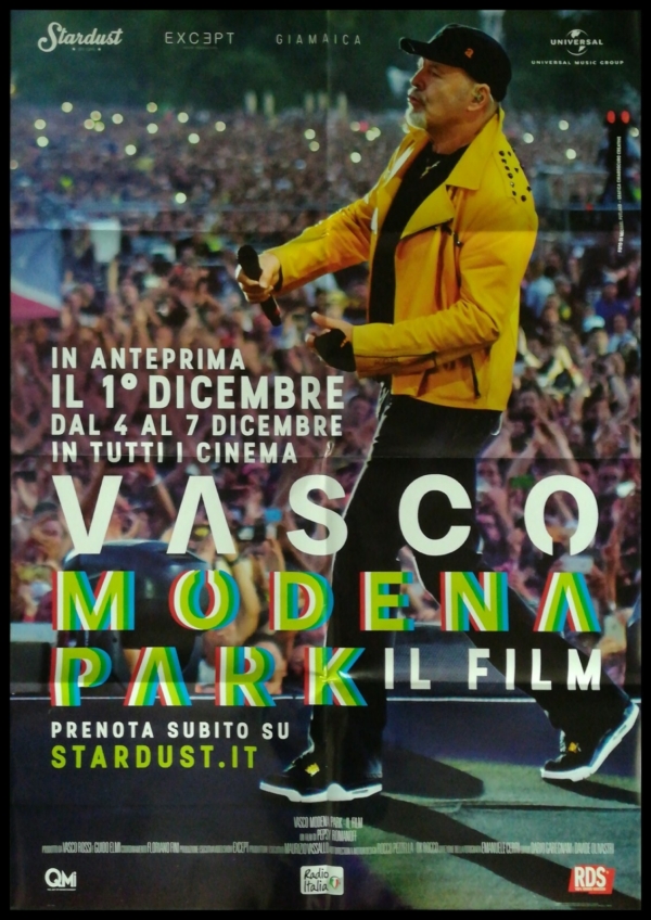 VASCO ROSSI MODENA PARK IL FILM Manifesto 2F Poster Originale Cinema BLASCO