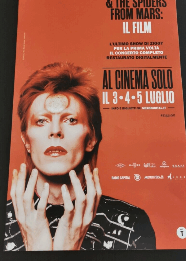 ZIGGY STARDUST & SPIDER FROM MARS Original Ita Movie Poster 12x27" DAVID BOWIE - immagine 3