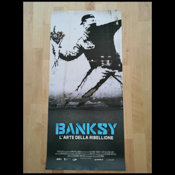 BANKSY ARTE DELLA RIBELLIONE Locandina Film 33x70 Poster Originale Cinema ART