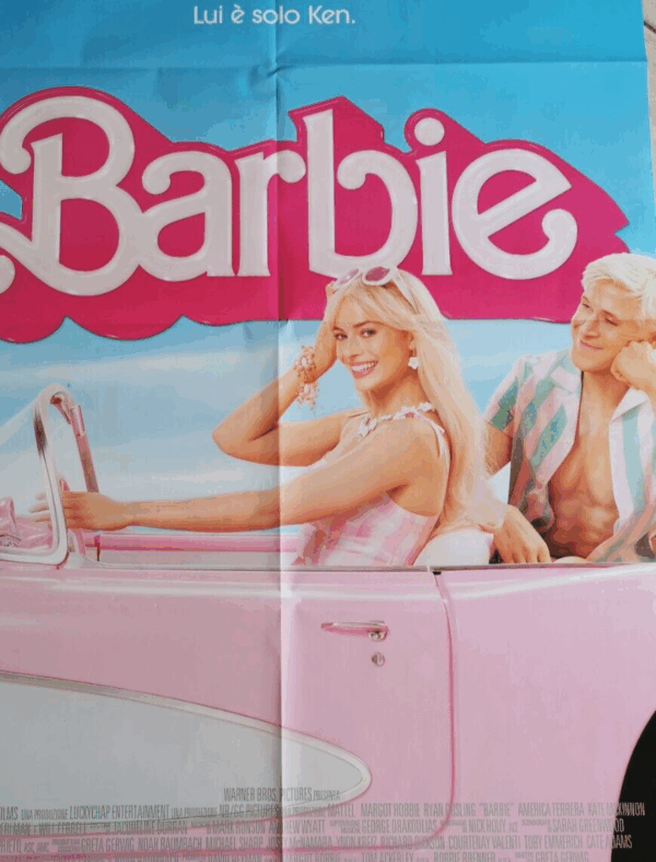 BARBIE Original Movie Poster 39x55" 2Sh Italian MARGOT ROBBIE RYAN GOSLING - immagine 3