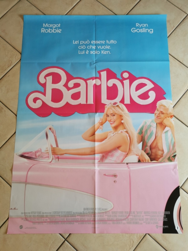 BARBIE Original Movie Poster 39x55" 2Sh Italian MARGOT ROBBIE RYAN GOSLING