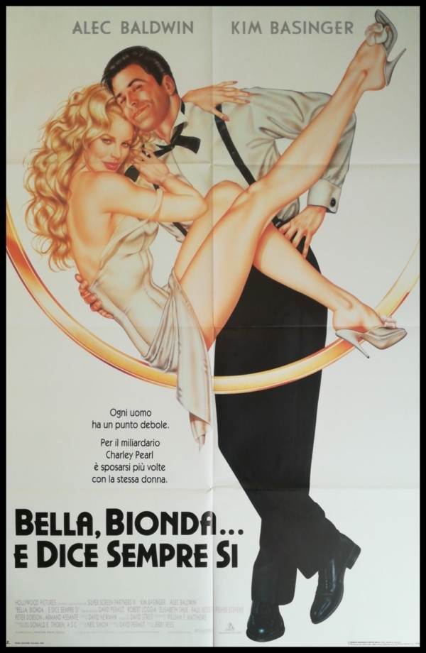 BELLA BIONDA DICE SEMPRE SI Manifesto 2F Poster Original Cinema BASINGER BALDWIN
