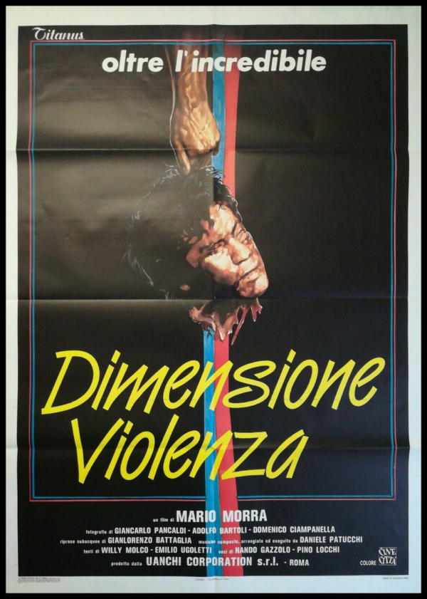 DIMENSIONE VIOLENZA Original Movie Poster 39x55" 2Sh Ita MARIO MORRA