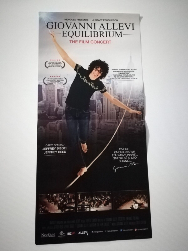 EQUILIBRIUM Locandina Evento Film 33x70 Poster Originale Cinema GIOVANNI ALLEVI