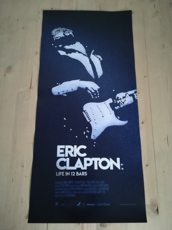 ERIC CLAPTON Original Music Movie Poster 12x27" LIFE IN 12 BARS