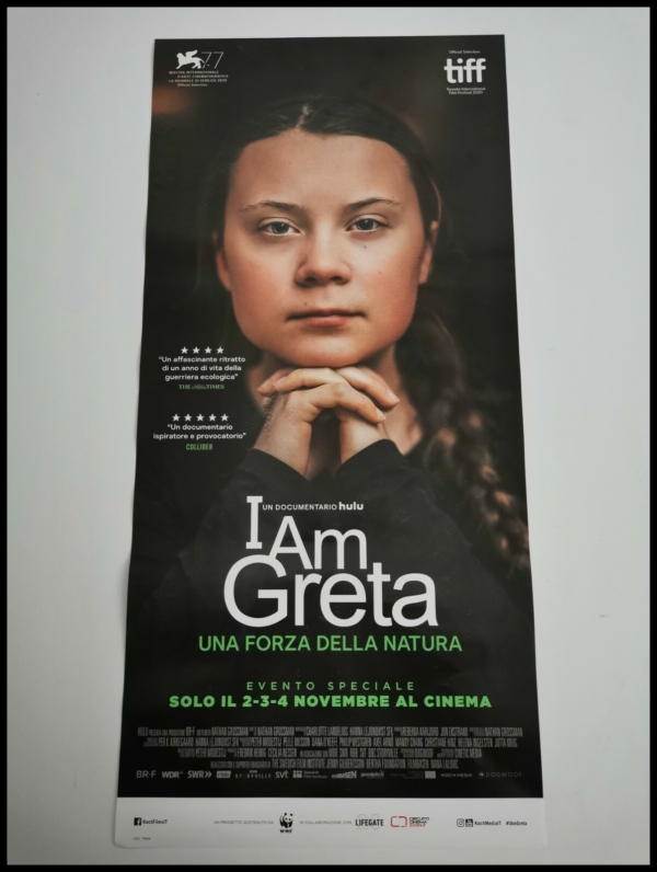 I AM GRETA A FORCE OF NATURE Original Movie Poster 12x27" Italian THUNBERG