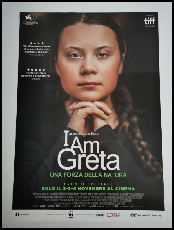 I AM GRETA A FORCE OF NATURE Original Movie Poster 27x40" Italian THUNBERG