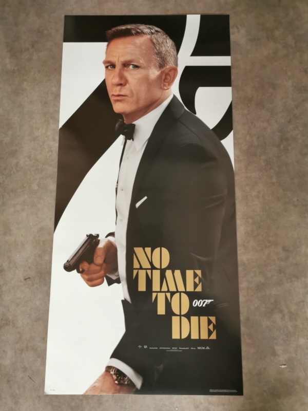 JAMES BOND NO TIME TO DIE Original Movie Poster 12x27" Italian DANIEL CRAIG 007