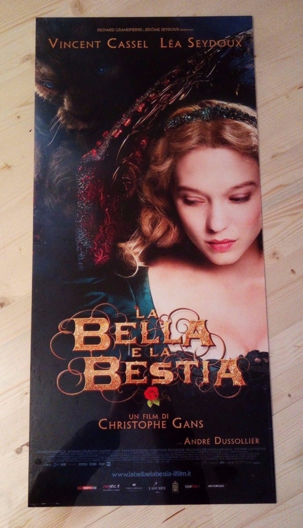 LA BELLA E LA BESTIA Locandina Film 33x70 Poster Originale Cinema CASSEL