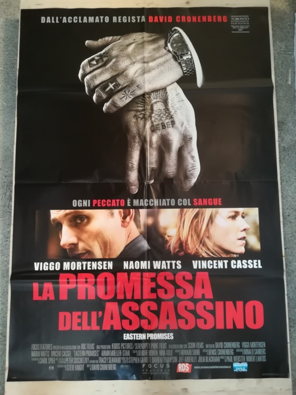 LA PROMESSA ASSASSINO Manifesto 2F Poster Originale 100x140 CASSEL CRONENBERG