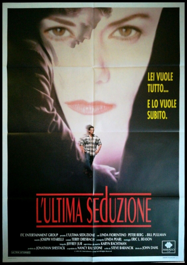 L'ULTIMA SEDUZIONE Manifesto Film 2F Poster Originale Cinema LAST SEDUCTION