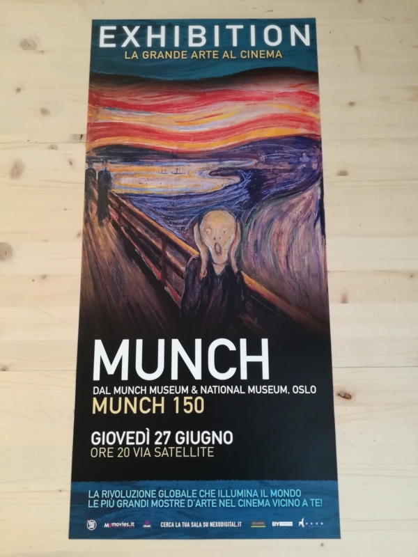 MUNCH Locandina Cinema 33x70 Poster Originale Arte Film