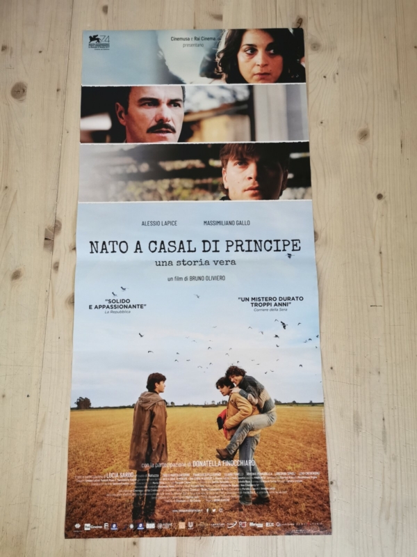NATO A CASAL DEL PRINCIPE Locandina Film 33x70 Poster Originale Cinema OLIVIERO