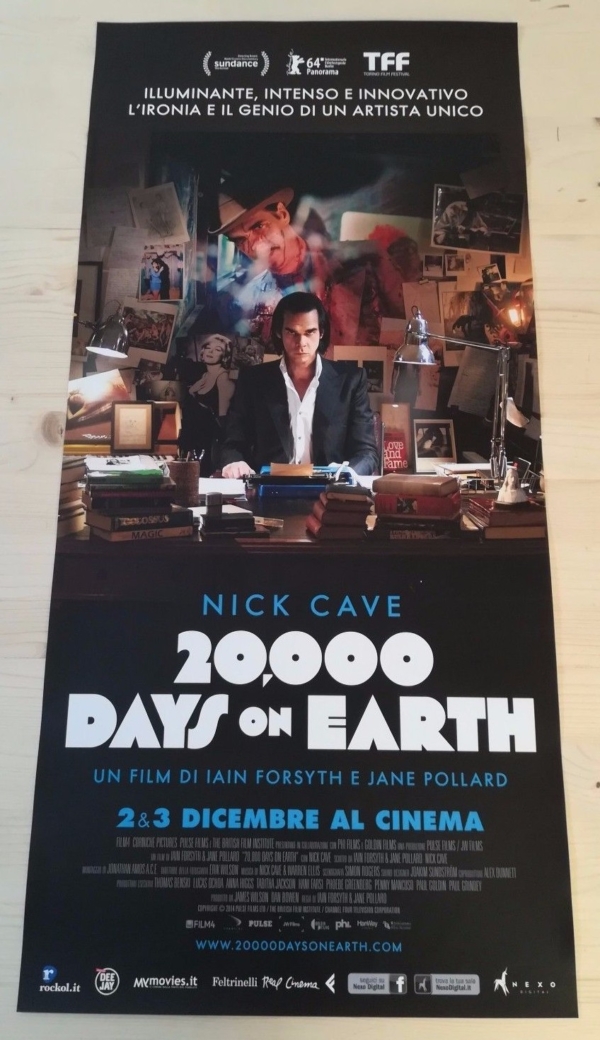 NICK CAVE 20.000 DAYS EARTH Locandina Cinema 33x70 Poster Film Originale