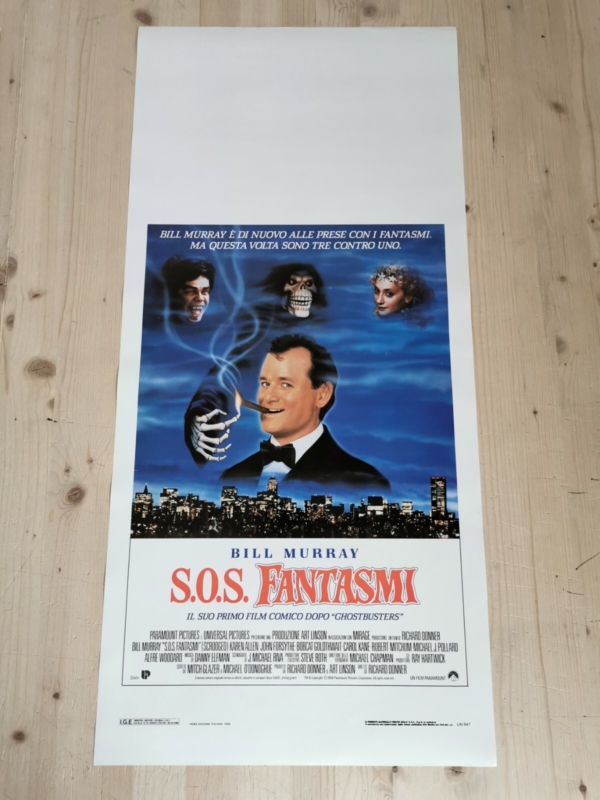 SCROOGED Original Movie Poster 12x27" Italian BILL MURRAY