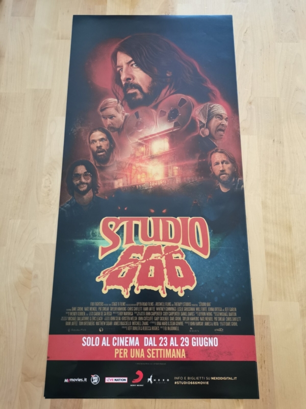 STUDIO 666 FOO FIGHTERS Original Movie Poster 12x27" Italian DAVE GROHL McDonnel