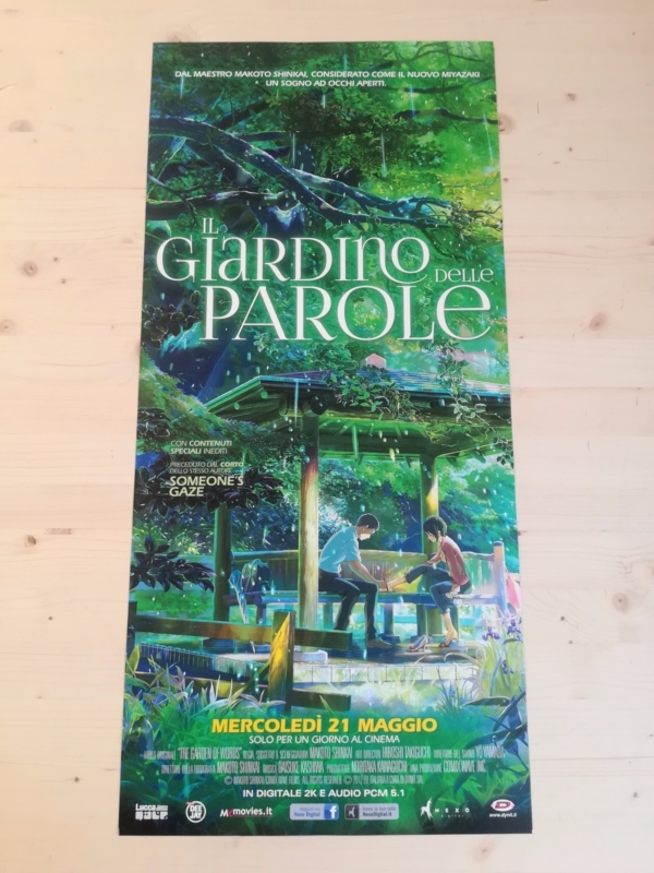 THE GARDEN OF WORDS Original Movie Poster 12x27" Japan Anime MAKOTO SHINKAI