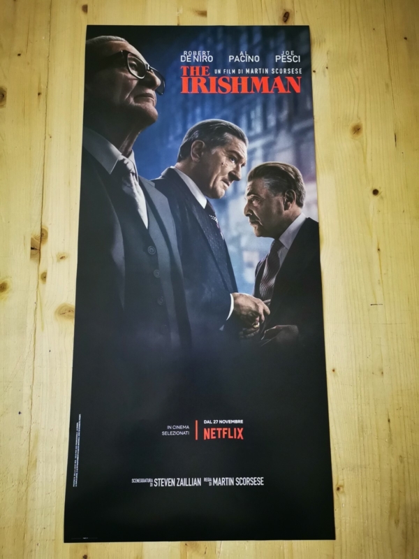 THE IRISHMAN Locandina Film 33x70 Poster Original Cinema SCORSESE DE NIRO PACINO
