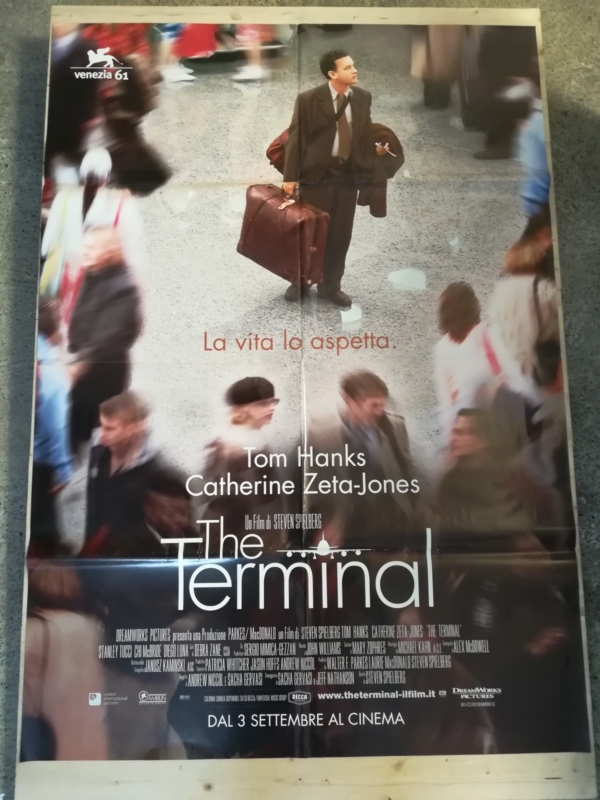 THE TERMINAL Original Movie Poster 39x55" 2Sh Italian STEVEN SPIELBERG TOM HANKS