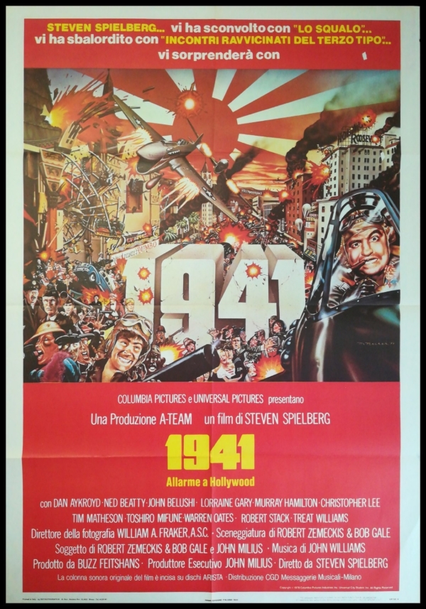 1941 Original Movie Poster 39x55" 2Sh Italian STEVEN SPIELBERG JOHN BELUSHI