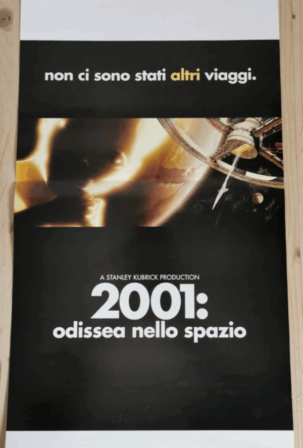 2001 A SPACE ODYSSEY Original Movie Poster 12x27" Italian STANLEY KUBRICK - immagine 3