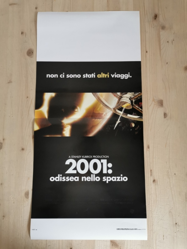 2001 A SPACE ODYSSEY Original Movie Poster 12x27" Italian STANLEY KUBRICK