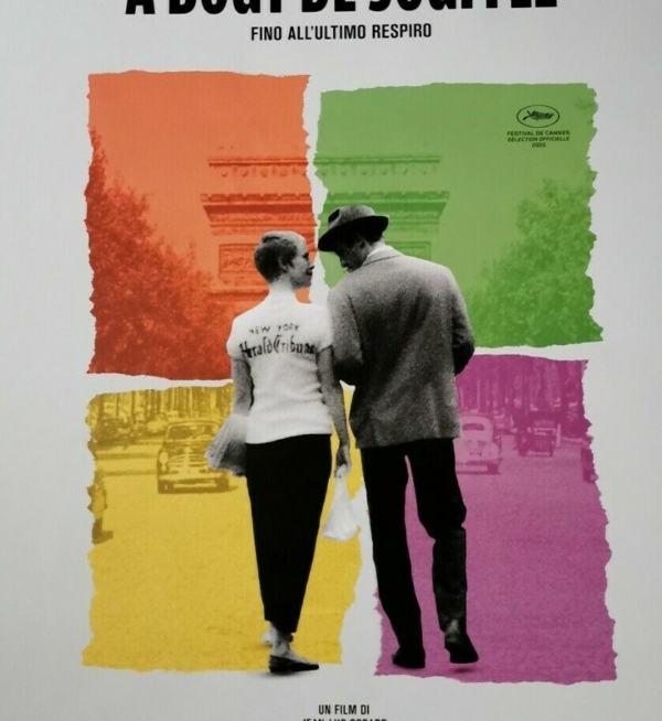 A BOUT DE SOUFFLE BREATHLESS 4K Original Movie Poster 27x40" Ita GODARD BELMONDO - immagine 3