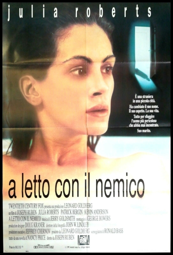 A LETTO CON IL NEMICO Manifesto 2F Poster Originale Cinema JULIA ROBERTS RUBEN