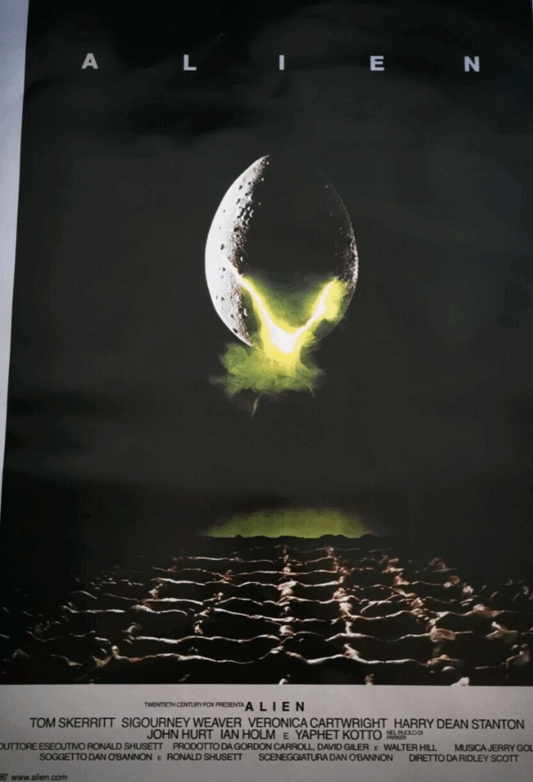ALIEN 4K Original Movie Poster 27x40" Italian 1 side RIDLEY SCOTT HORROR - immagine 3