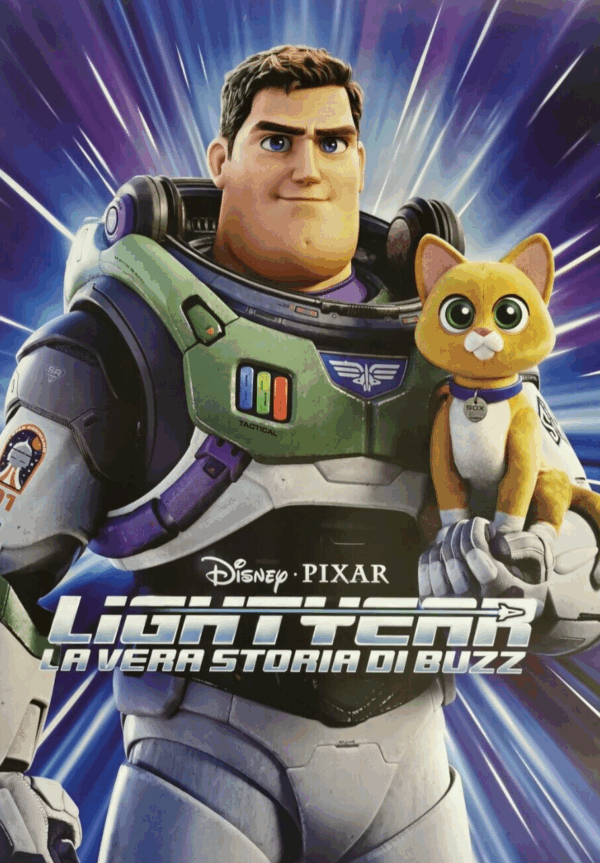 BUZZ LIGHTYEAR Original Movie Poster 27X40" 1 Side Italian TOY STORY PIXAR - immagine 3