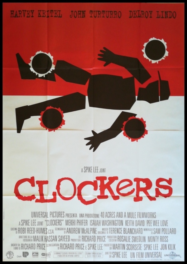CLOCKERS 1995 Original Movie Poster 55X78" 4Sh Italian SPIKE LEE KEITEL TURTURRO