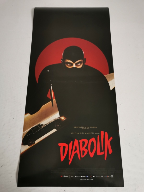 DIABOLIK Original Movie Poster 12x27" Italian MARINELLI LEONE MASTANDREA