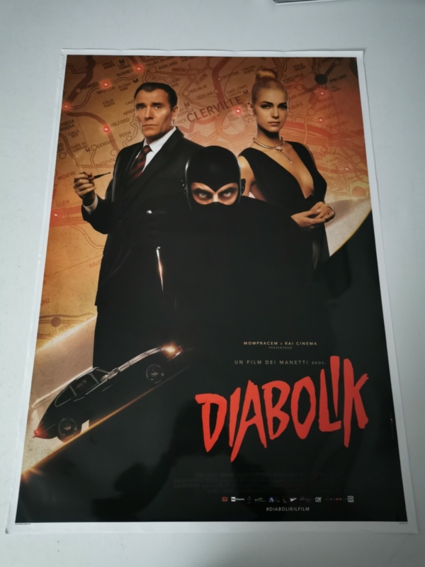 DIABOLIK Original Movie Poster 27x40" Italian MARINELLI LEONE MASTANDREA