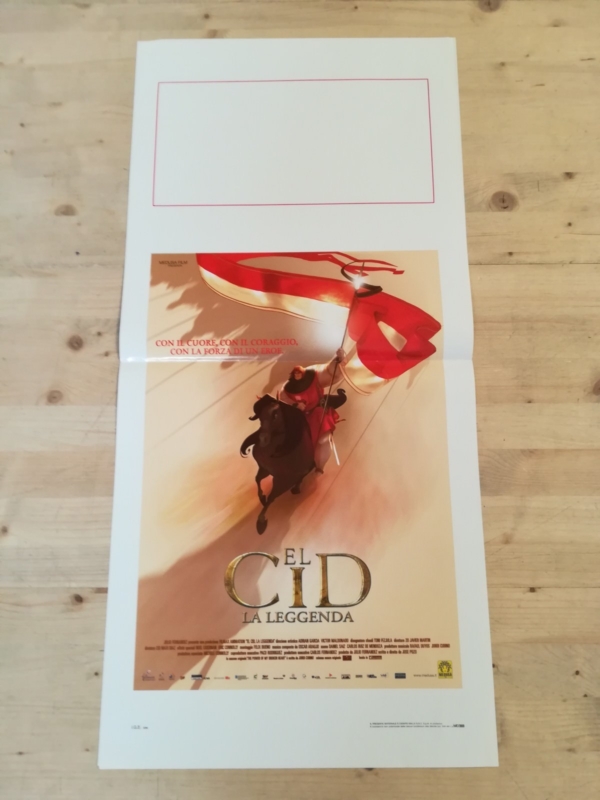 EL CID LEGGENDA Locandina Film 33x70 Poster Originale Cinema