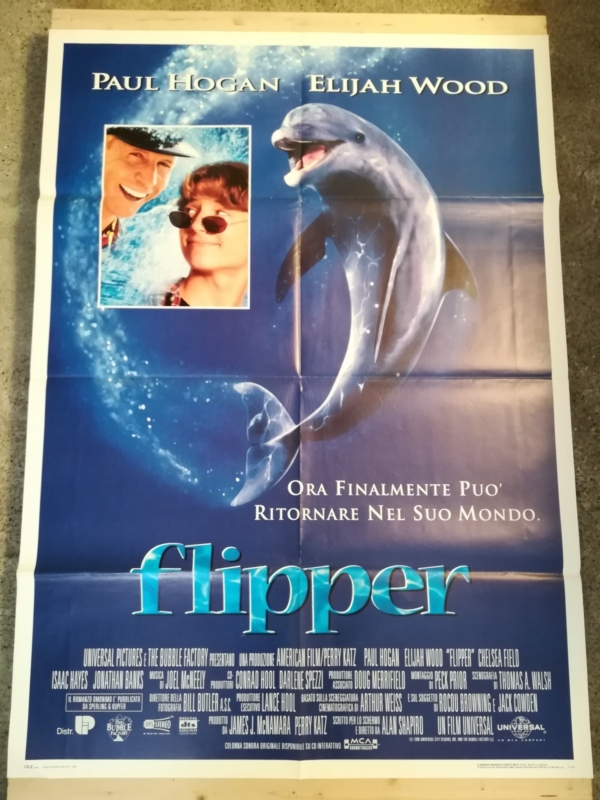 FLIPPER Original Movie Poster 39x55" 2Sh Italian HOGAN
