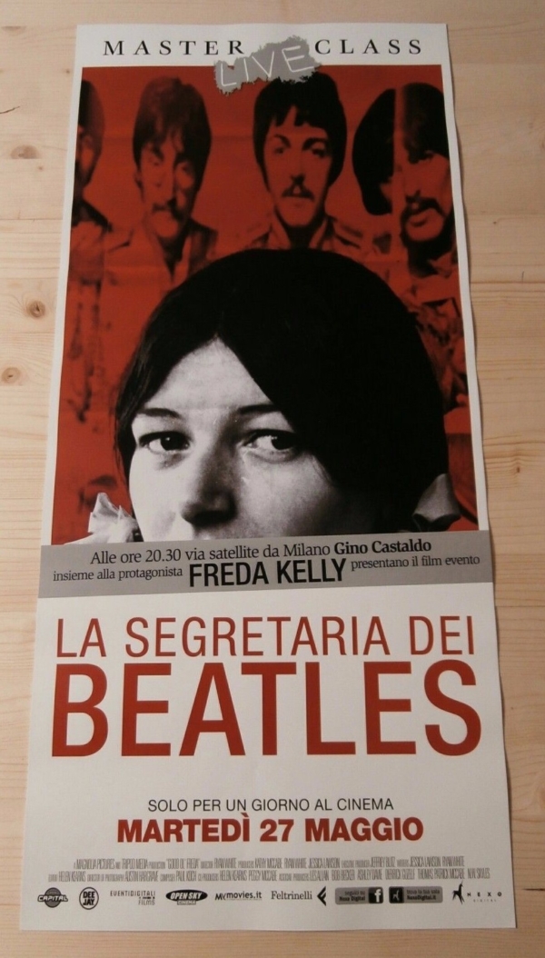 FREDA SEGRETARIA BEATLES Locandina Cinema 33x70 Poster Film Originale