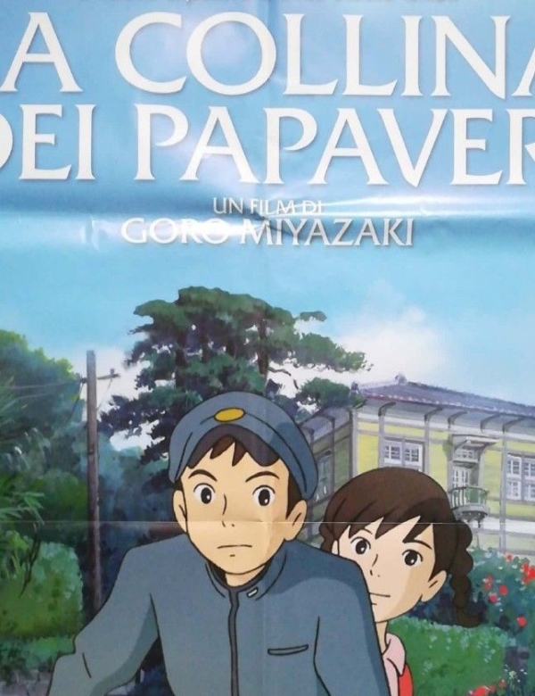 FROM UP ON POPPY HILL Original Movie Poster 39x55" 2Sh Japan MIYAZAKI GHIBLI - immagine 3