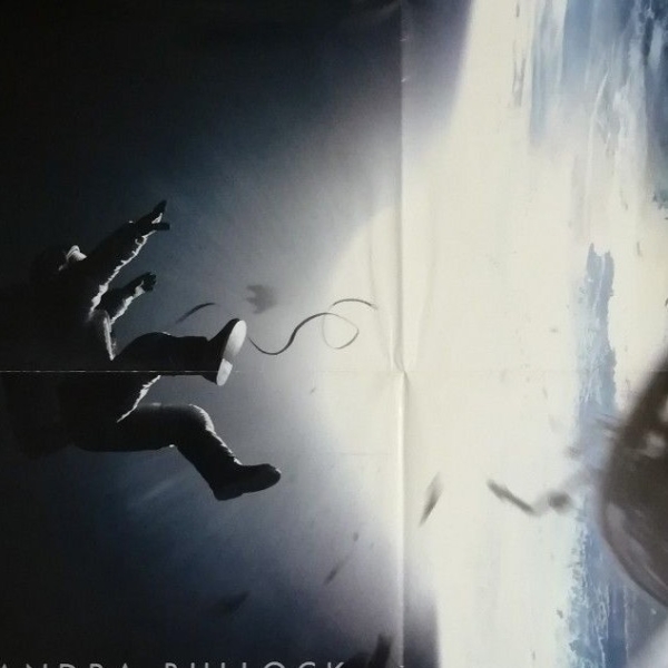 GRAVITY Original Movie Poster 39x55" 2Sh Italian CLOONEY BULLOK - immagine 3