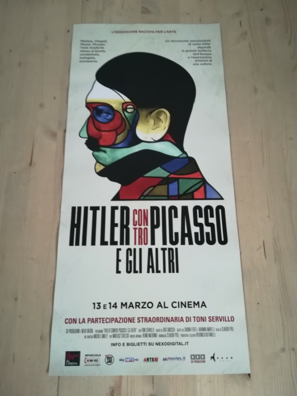 HITLER CONTRO PICASSO E GLI ALTRI Locandina Cinema 33x70 Poster Originale Art