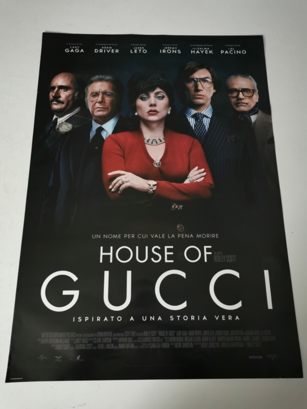 HOUSE OF GUCCI Original Movie Poster 27x40" Italian LADY GAGA PACINO DRIVER LETO