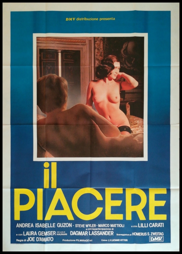 IL PIACERE Manifesto Film 4F Poster Originale Cinema D'AMATO GEMSER EROTICO