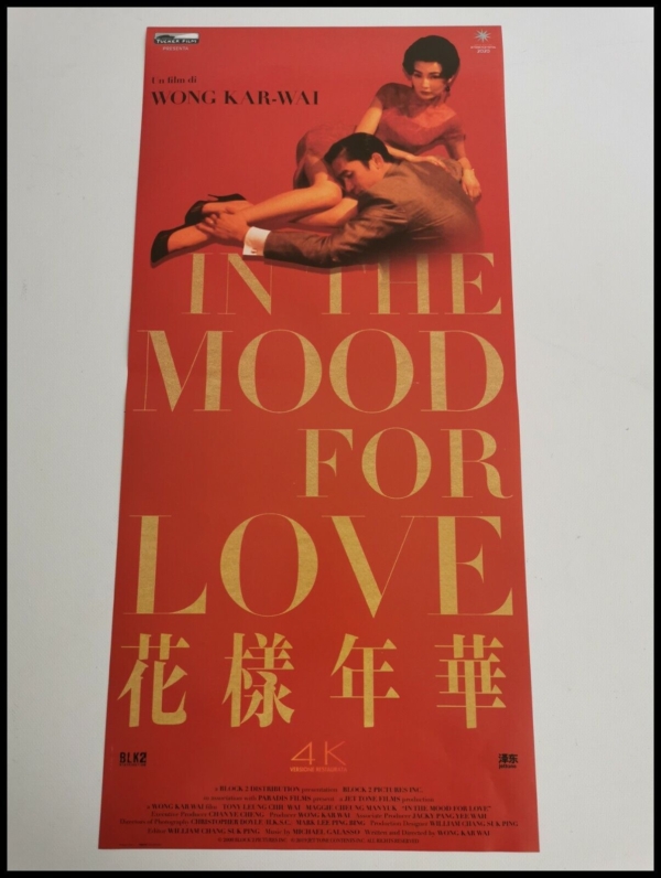 IN THE MOOD FOR LOVE 4K Original Movie Poster 12x27" Italian WONG KAR WAI
