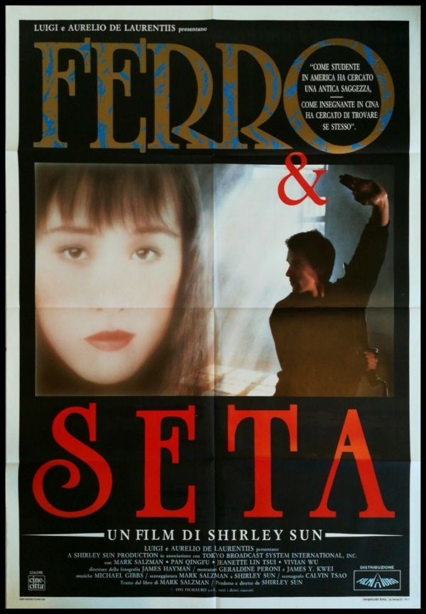 IRON & SILK 1990 Original Movie Poster 39x55 2Sh Italian SHIRLEY SUN JAPAN CHINA