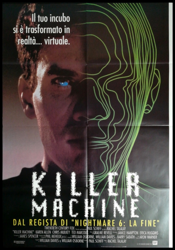 KILLER MACHINE Manifesto Film 2F Poster Originale Cinema RACHEL TALALAY