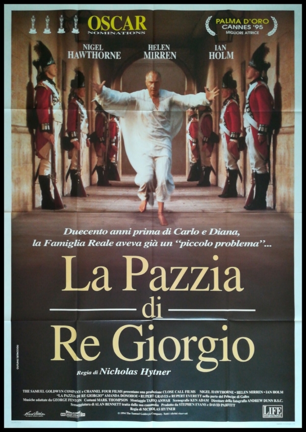 LA PAZZIA DI RE GIORGIO Manifesto Film 4F Poster Originale Cinema EVERETT MIRREN