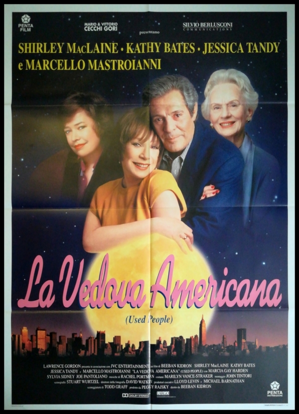 LA VEDOVA AMERICANA Manifesto 2F Poster Originale Cinema MASTROIANNI MacLAINE