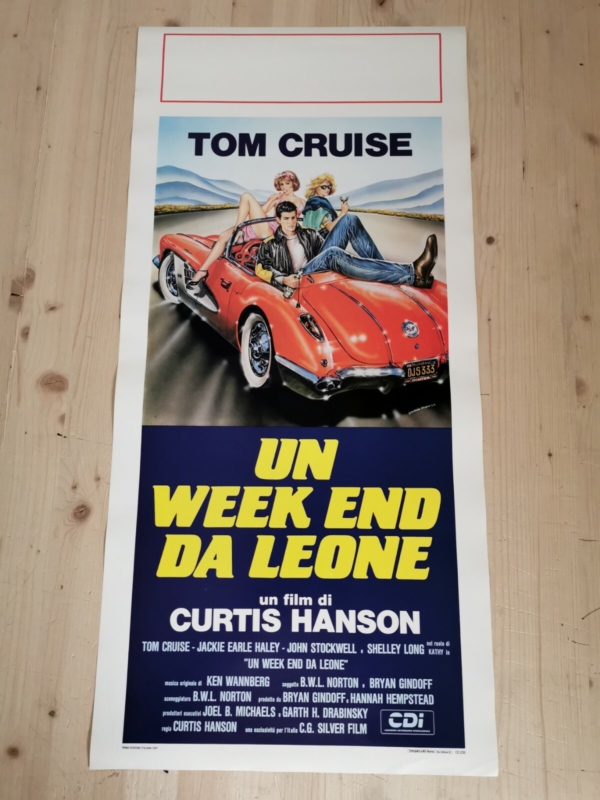 LOSIN IT 1983 Original Movie Poster 12x27" Italian TOM CRUISE HANSON CAR SPIDER