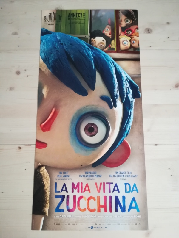 MY LIFE AS A COURGETTE Original Movie Poster 12x27" Italian MA VIE DE COURGETTE